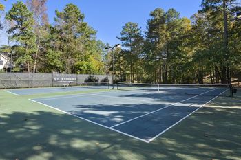 Tennis Court area located at St. Andrews Apartments in Johns Creek, GA 30022